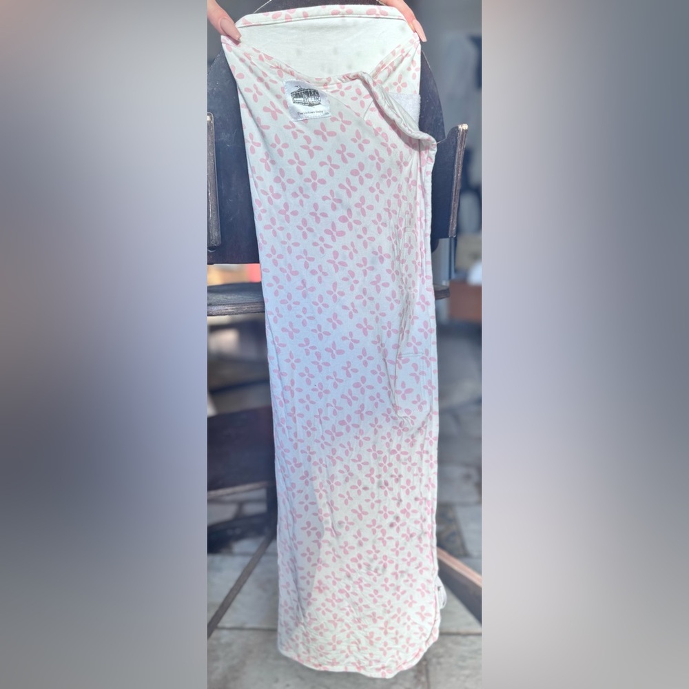 The Uptown Baby Pink Clover Swaddle